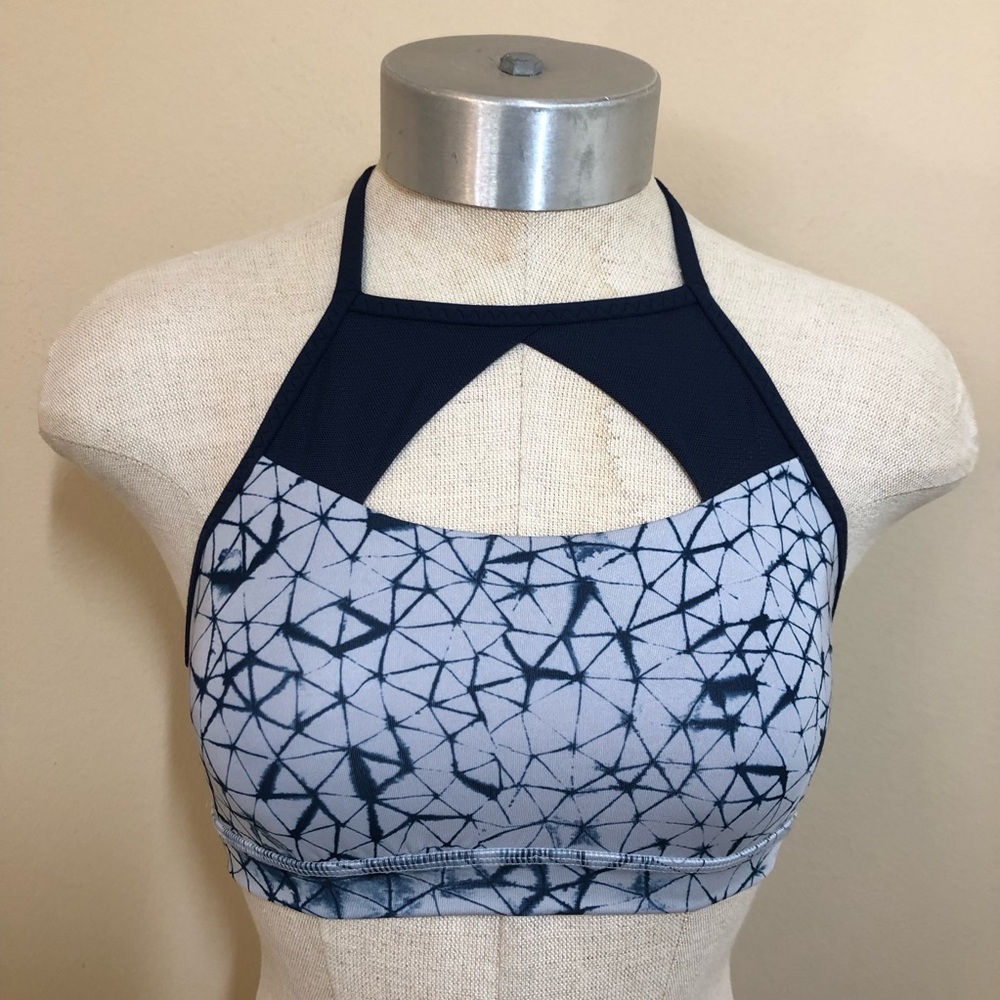 Lululemon athletica pedal pace cutout sports bra racerback star crushed